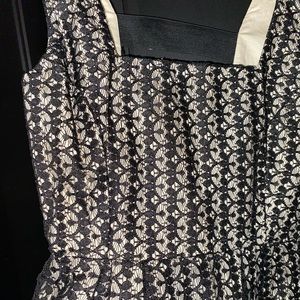 Women black lace dress